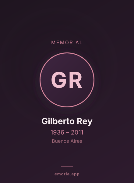 Memorial portrait of Gilberto Rey