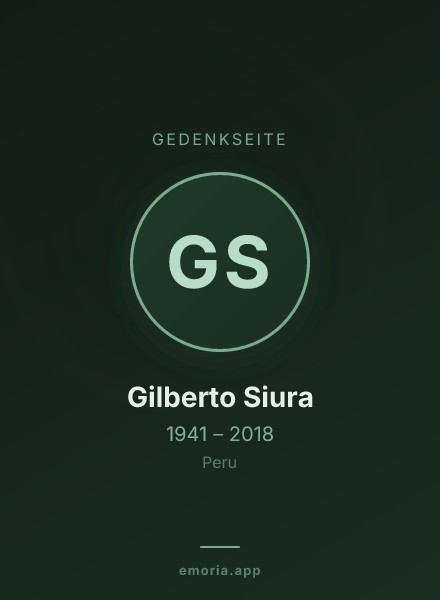 Gedenkportrait von Gilberto Siura