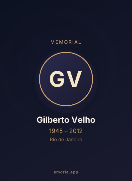 Memorial portrait of Gilberto Velho