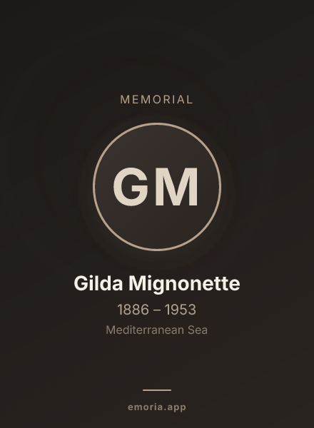 Memorial portrait of Gilda Mignonette