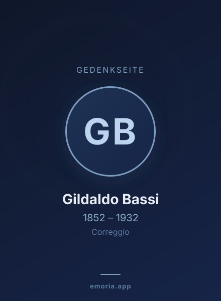 Gedenkportrait von Gildaldo Bassi