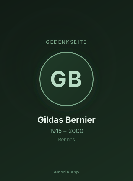 Gedenkportrait von Gildas Bernier