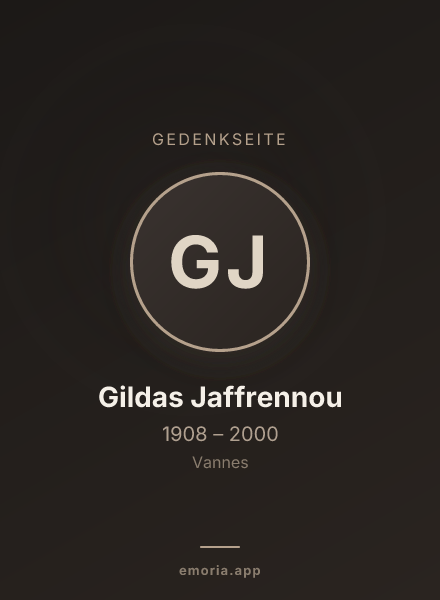 Gedenkportrait von Gildas Jaffrennou
