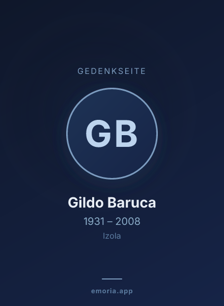 Gedenkportrait von Gildo Baruca