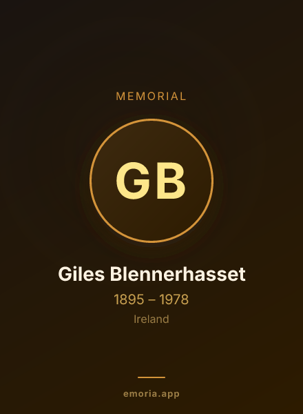 Memorial portrait of Giles Blennerhasset