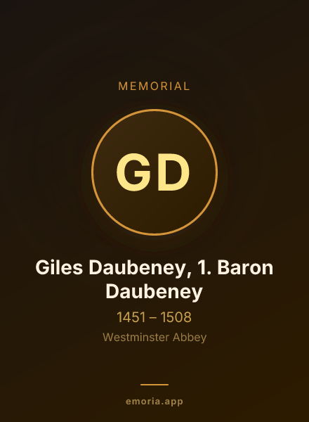Memorial portrait of Giles Daubeney, 1. Baron Daubeney