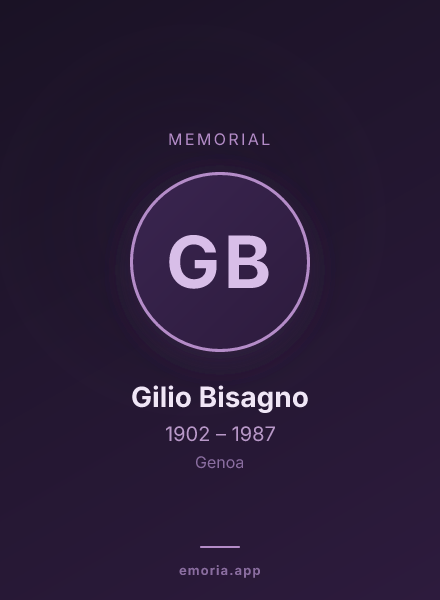 Memorial portrait of Gilio Bisagno