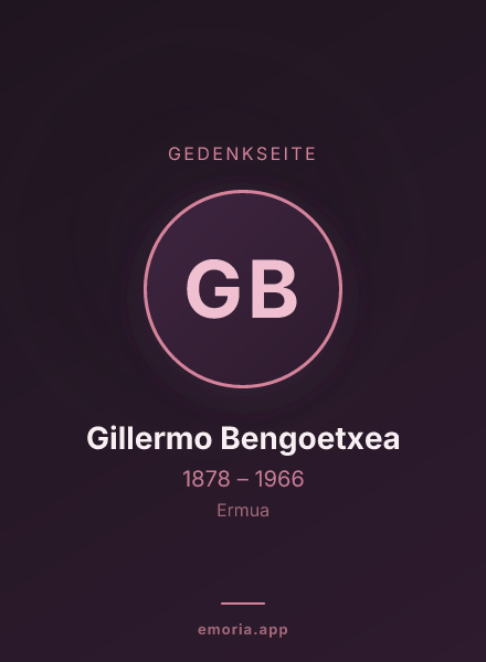 Gedenkportrait von Gillermo Bengoetxea