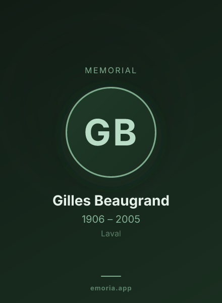 Memorial portrait of Gilles Beaugrand
