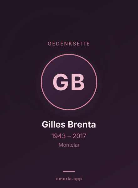 Gedenkportrait von Gilles Brenta