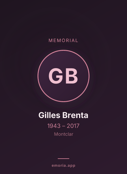 Memorial portrait of Gilles Brenta