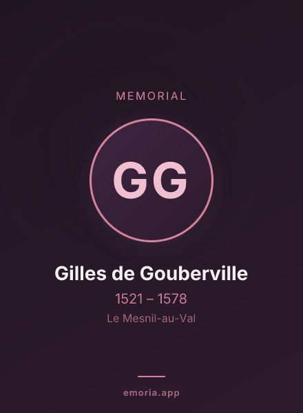 Memorial portrait of Gilles de Gouberville