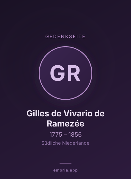 Gedenkportrait von Gilles de Vivario de Ramezée