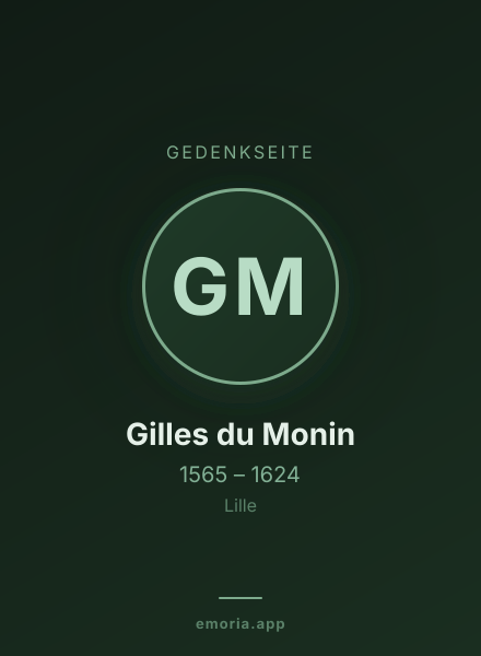 Gedenkportrait von Gilles du Monin