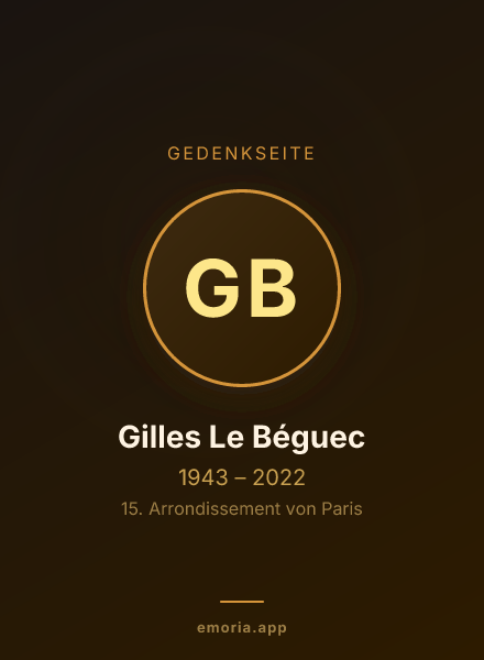 Gedenkportrait von Gilles Le Béguec