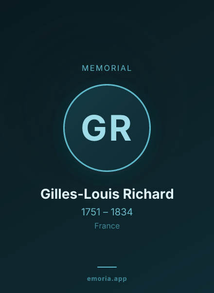 Memorial portrait of Gilles-Louis Richard