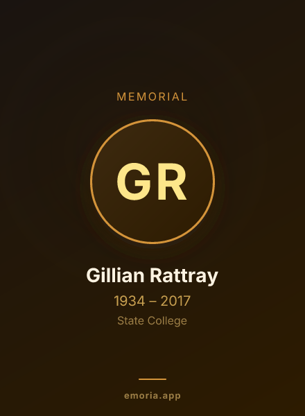 Memorial portrait of Gillian Rattray