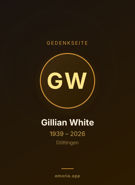 Gedenkportrait von Gillian White