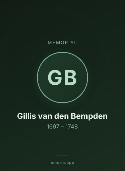 Memorial portrait of Gillis van den Bempden