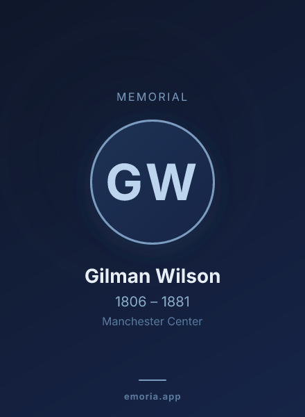 Memorial portrait of Gilman Wilson