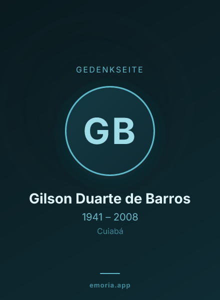Gedenkportrait von Gilson Duarte de Barros