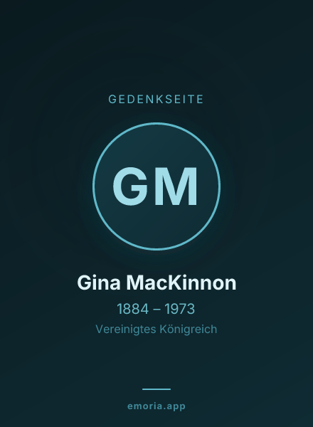 Gedenkportrait von Gina MacKinnon