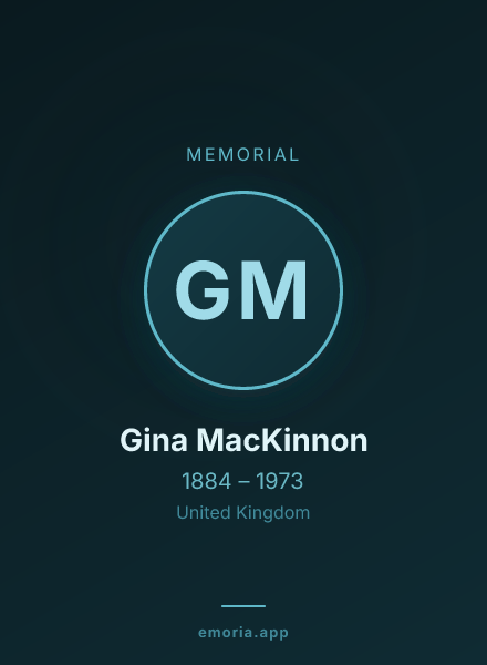 Memorial portrait of Gina MacKinnon