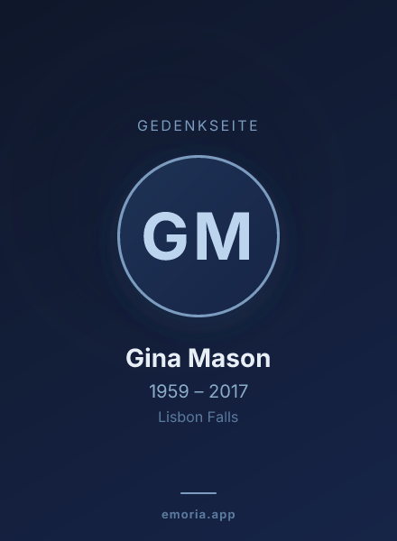 Gedenkportrait von Gina Mason