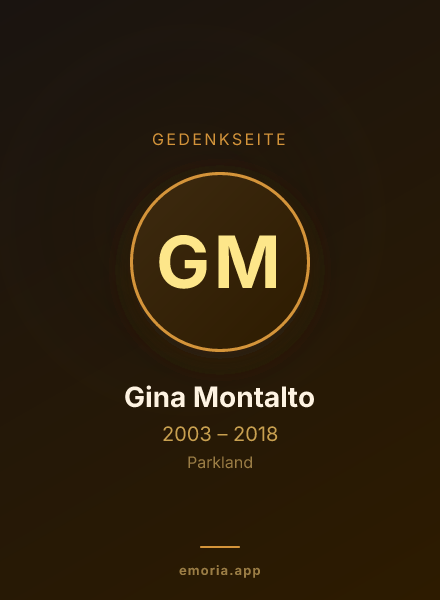 Gedenkportrait von Gina Montalto