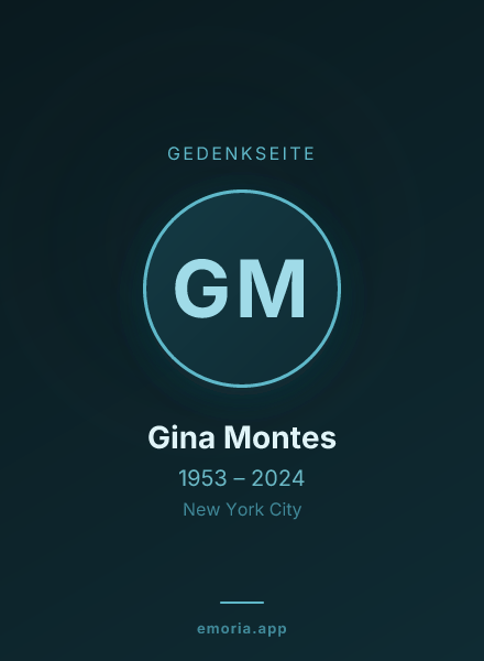 Gedenkportrait von Gina Montes