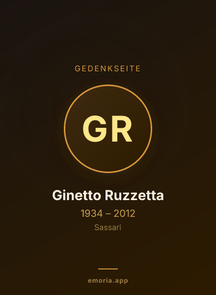 Gedenkportrait von Ginetto Ruzzetta