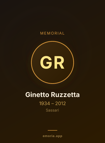 Memorial portrait of Ginetto Ruzzetta