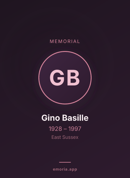 Memorial portrait of Gino Basille