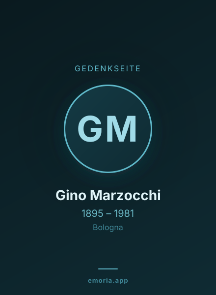 Gedenkportrait von Gino Marzocchi