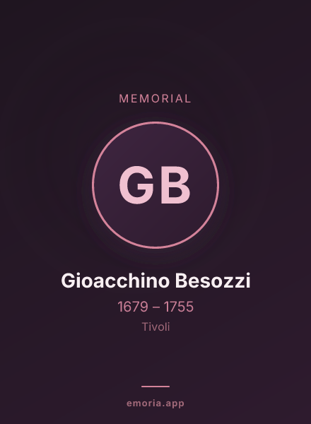 Memorial portrait of Gioacchino Besozzi