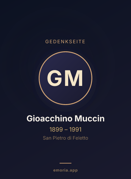 Gedenkportrait von Gioacchino Muccin