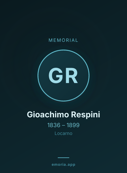 Memorial portrait of Gioachimo Respini
