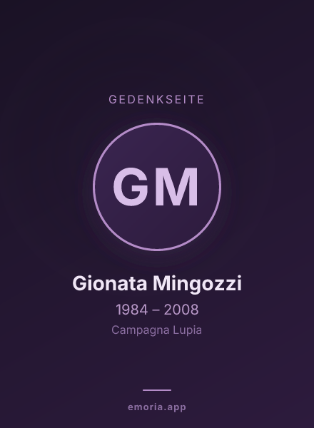Gedenkportrait von Gionata Mingozzi