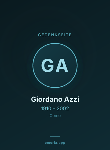 Gedenkportrait von Giordano Azzi