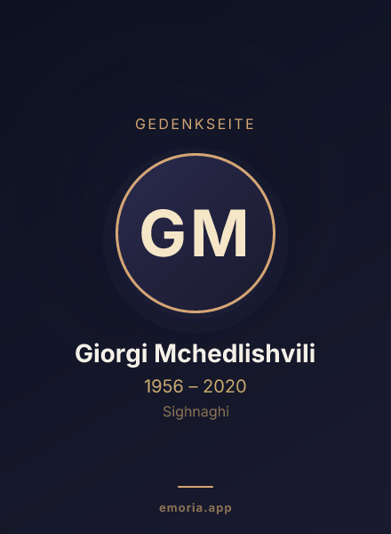 Gedenkportrait von Giorgi Mchedlishvili