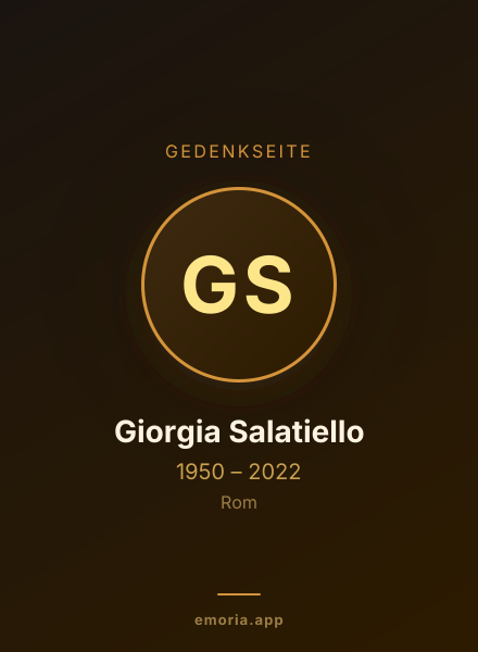 Gedenkportrait von Giorgia Salatiello