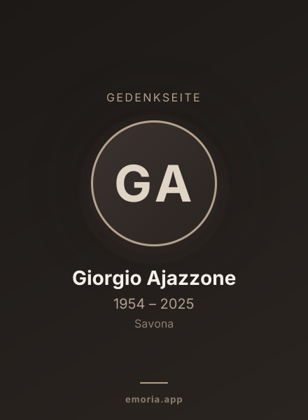 Gedenkportrait von Giorgio Ajazzone