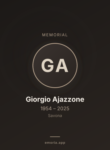 Memorial portrait of Giorgio Ajazzone