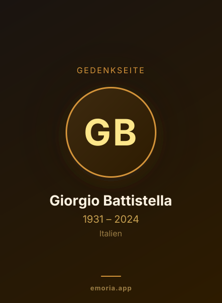 Gedenkportrait von Giorgio Battistella