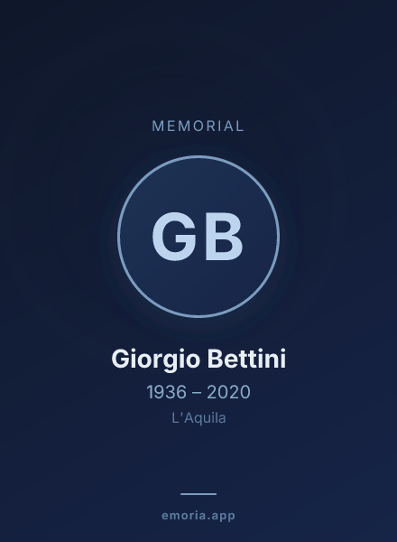 Memorial portrait of Giorgio Bettini