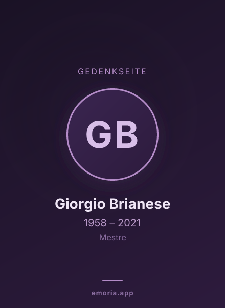 Gedenkportrait von Giorgio Brianese