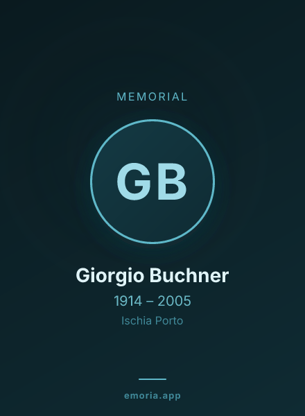 Memorial portrait of Giorgio Buchner