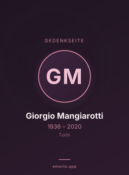Gedenkportrait von Giorgio Mangiarotti