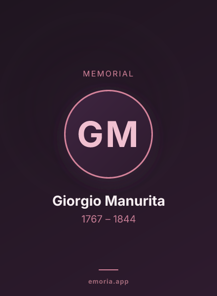 Memorial portrait of Giorgio Manurita