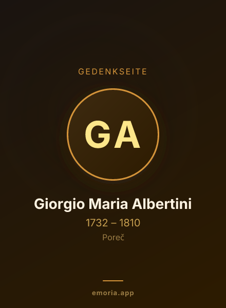 Gedenkportrait von Giorgio Maria Albertini